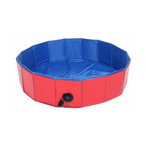 Bazén pro psy, 80 x 20 cm, červenomodrá
