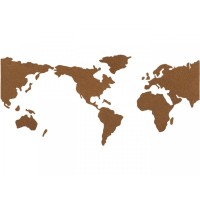 Korková nástěnka - mapa světa puzzle