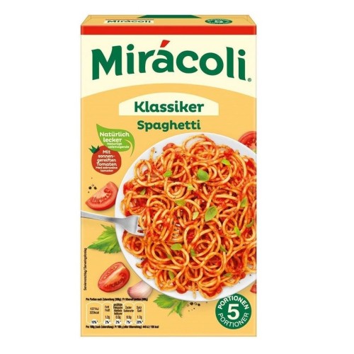 Špagety s rajčatovou omáčkou, Miracoli, 5 porcí, 616 g