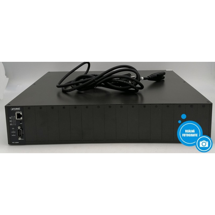 Konvertor síťové kabeláže Planet MC-1600MR, AC 100-240 V, 16 slotů