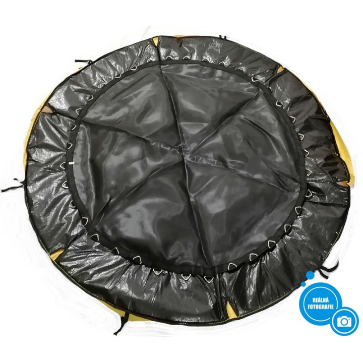 Náhradní skákací plocha na trampolínu Langxun, průměr 166 cm, černožlutá