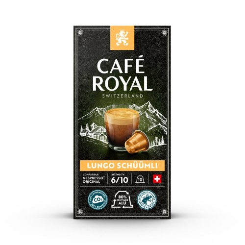 Kávové kapsle Café Royal Lungo Schüümli, 10 kapslí