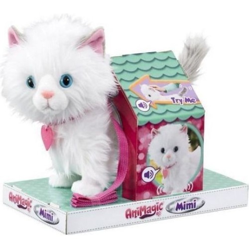 Interaktivní plyšová hračka kočka Goliath Toys Animagic Mimi, bílá