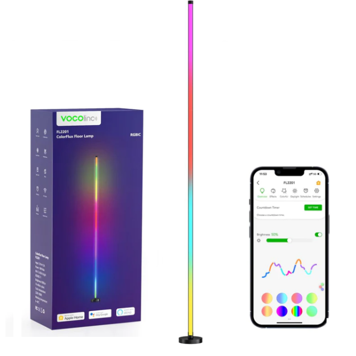 SMART stojací lampa VOCOlinc RGBIC- FL2201