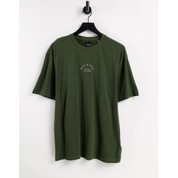 Pánské tričko ONLY & SONS relaxed fit logo t-shirt in forest green, vel. XS