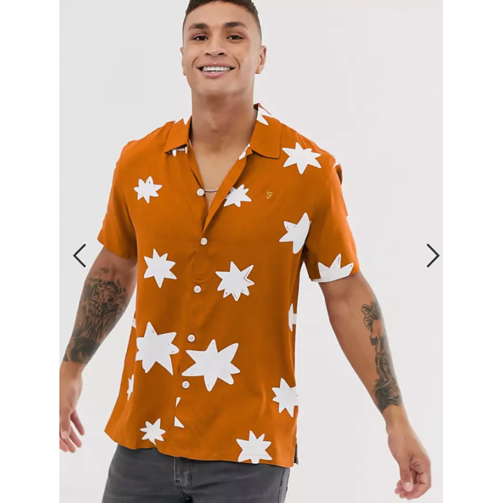 Pánská košile Farah Santiago, vel. XL, Goldfish 808