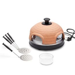 Pec na mini pizzu Emerio PO-115985, hnědá