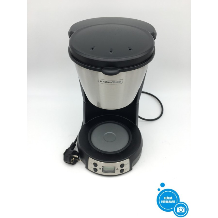 Poloautomatický kávovar Kitchen Studio KSMD250T, 1,5 L, 900 W, nerez
