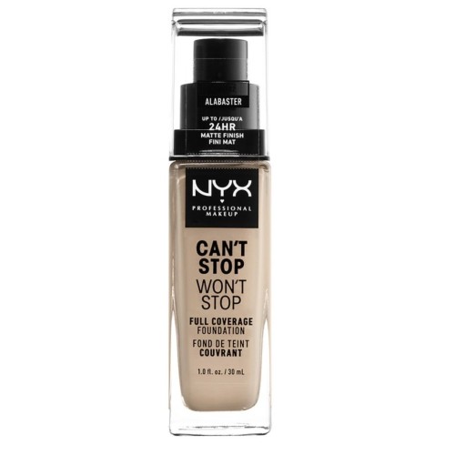 Voděodolný MakeUp NYX Can’t Stop Won’t Stop Full Coverage Foundatio, 02 Alabaster, 30ml