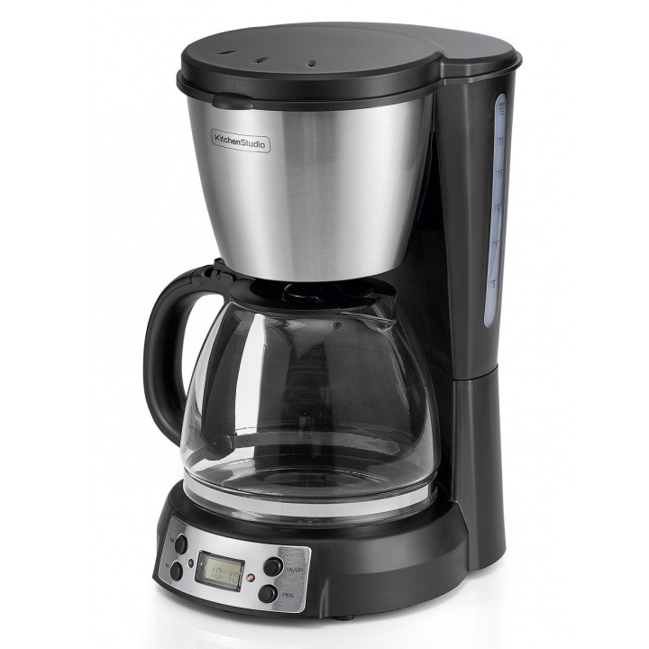 Poloautomatický kávovar Kitchen Studio KSMD250T, 1,5 L, 900 W, nerez