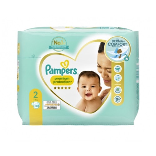 Dětské plenky Pampers Premium protection vel. 2 (4-8kg), 30ks