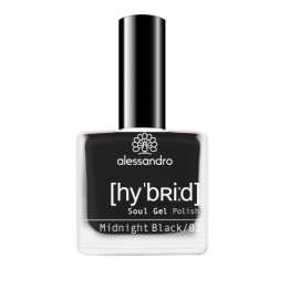 Gelový hybridní lak Alessandro 28-120 - midnight Black/02, 8ml