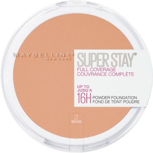 Pudrový make-up Maybelline New York Super Stay 16H, odstín 21 Nude Beige, 9g