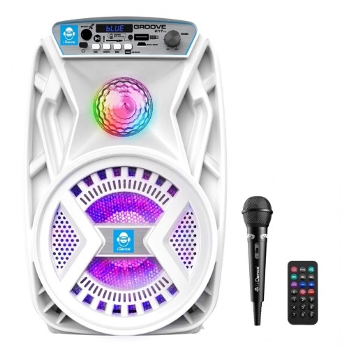 Bluetooth karaoke reproduktor iDance Groove 217 v2 ,bílá