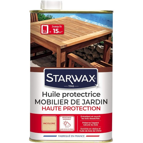 Ochranný olej na zahradní nábytek Starwax, 1L