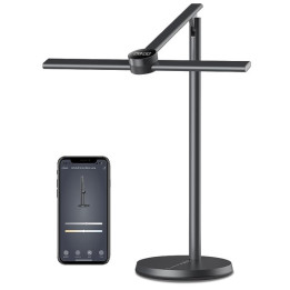 Chytrá stolní lampa Ezvalo LETD01, 8.5W, šedá