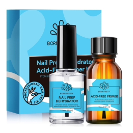 Přípravky k odmaštění a vysušení nehtu Born Pretty, 2x15ml