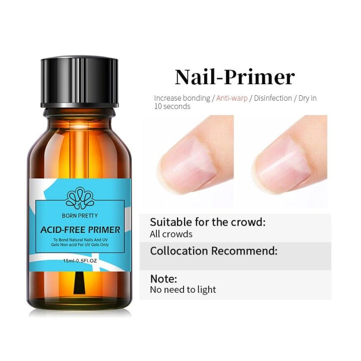 Přípravky k odmaštění a vysušení nehtu Born Pretty, 2x15ml
