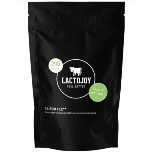 Doplněk stravy s enzymem laktázy, Lactojoy