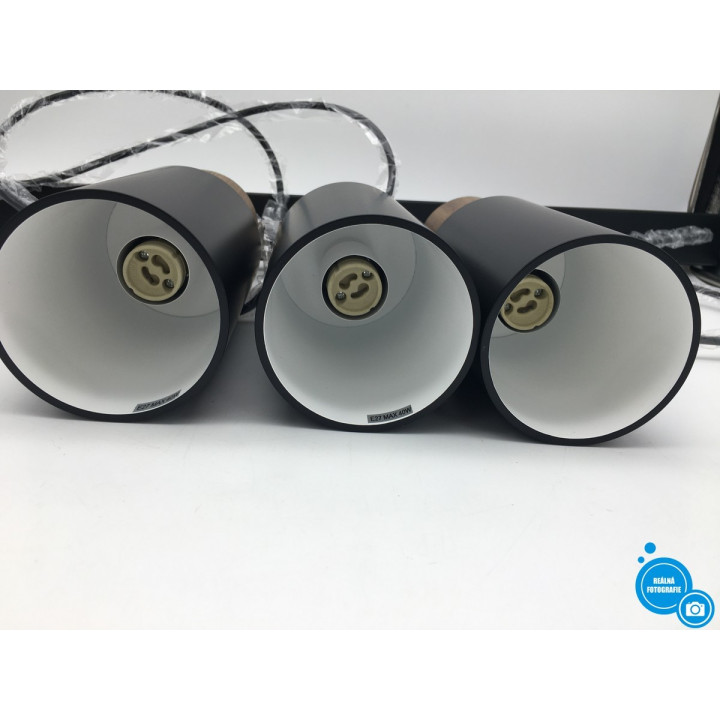 LED závěsné svítidlo Matiere GU10, černohnědá