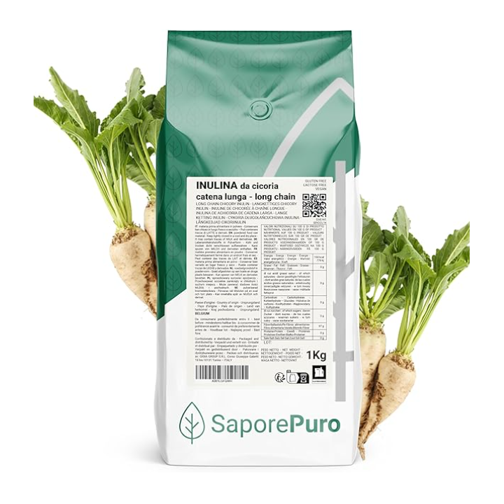 Prebiotická rostlinná vláknina z kořenů čekanky SaporePuro, 1 kg