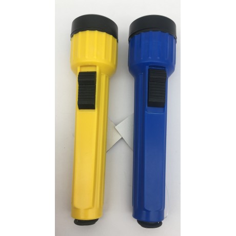 Plastová svítilna PaVexim S-429, 2,4 V, žlutá/ modrá