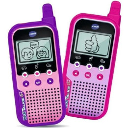 Dětské vysílačky 6 v 1 Vtech Kidi Talkie 5185, růžová + fialová