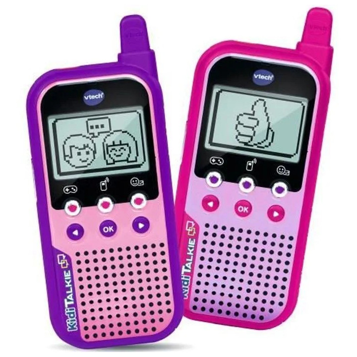 Dětské vysílačky 6 v 1 Vtech Kidi Talkie 5185, růžová + fialová