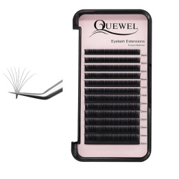 Sada nalepovacích řas Quewel Eyelash Extesnsions, 8-15mm