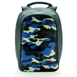 Městský bezpečnostní batoh Bobby Compact Print, 14", XD Design, camouflage blue