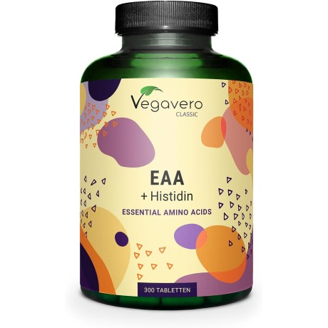 Doplněk stravy Vegavero EAA + Histidin, 300 tablet