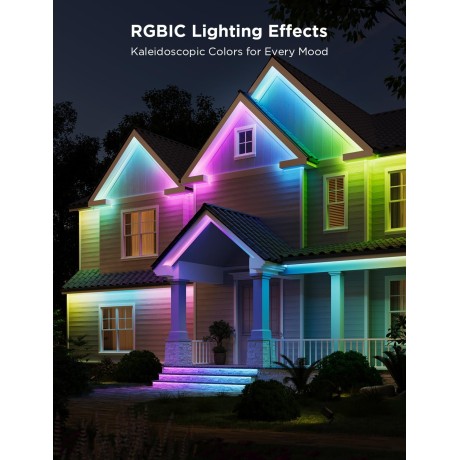 Venkovní SMART RGBIC LED pásek Govee H6172, 36 W, 24 V, 10 m