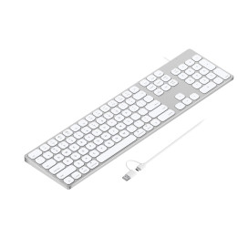 Klávesnice Yivandi KB-027MAC-WH, stříbrná