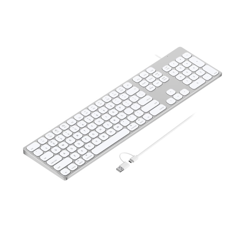 Klávesnice Yivandi KB-027MAC-WH, stříbrná