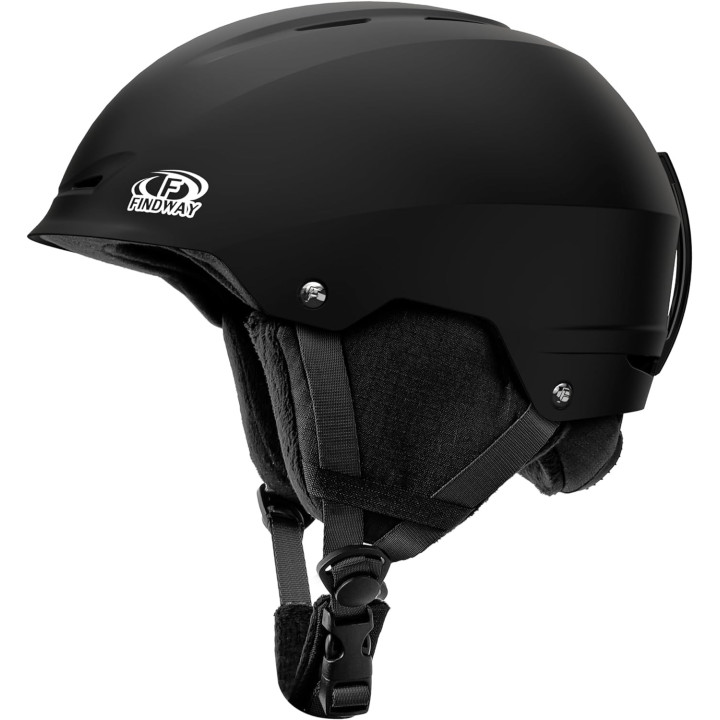 Lyžařská přilba Findway 605, vel. S (48-52 cm), matná černá