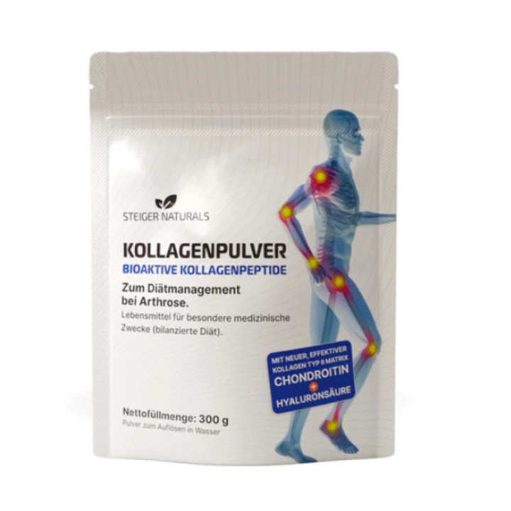 Doplněk stravy Steiger Naturals Kollagen Pulver, 300 g