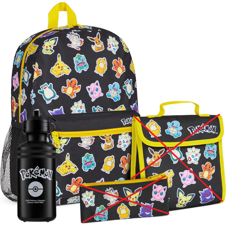 Dětský batoh s láhví Pokemon Kids AOP