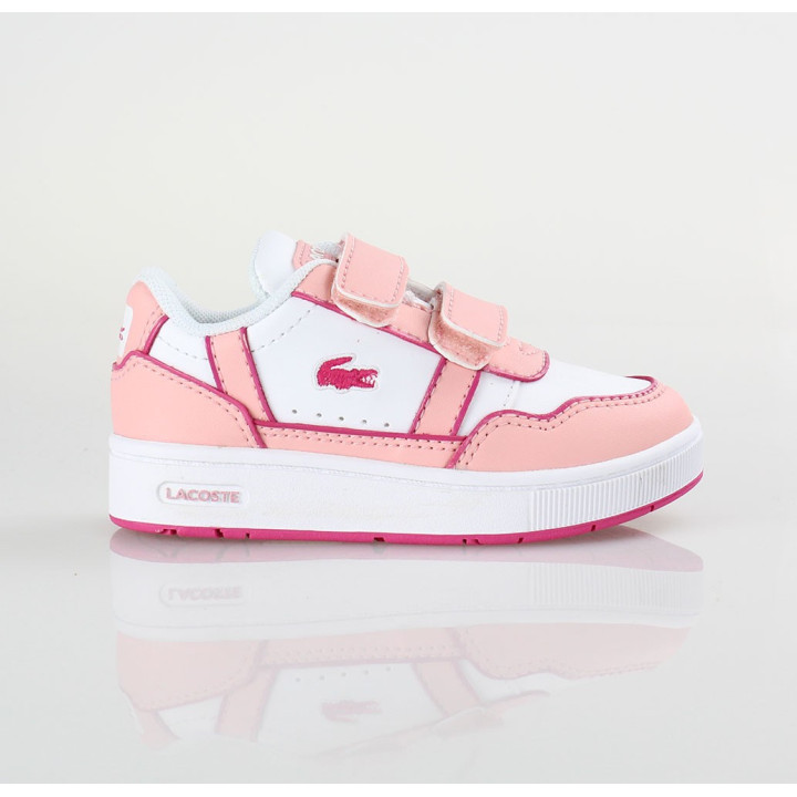 Dětská obuv Lacoste T-Clip 223 5 SUI, vel. EU26, bílá a růžová