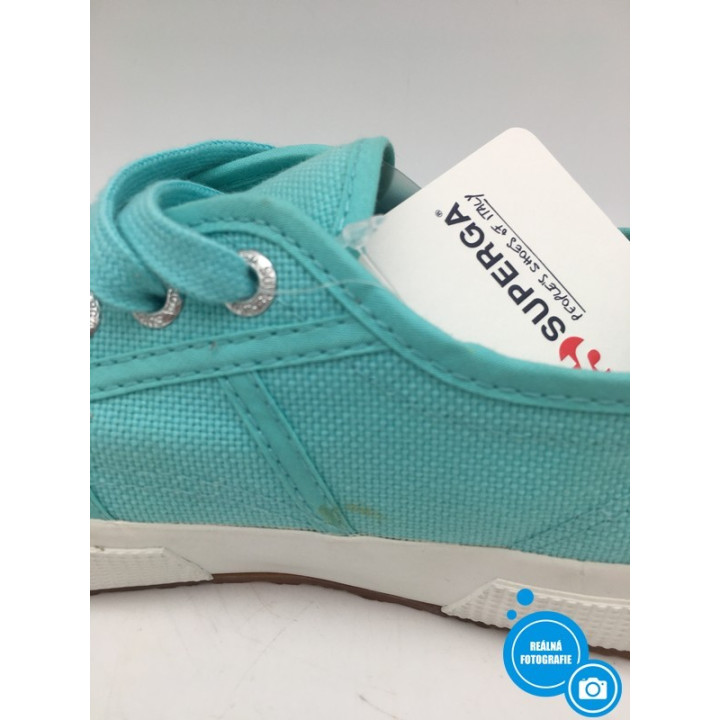 Dámské boty Superga 2750-Lamew, barva tyrkysová, vel. EU 36