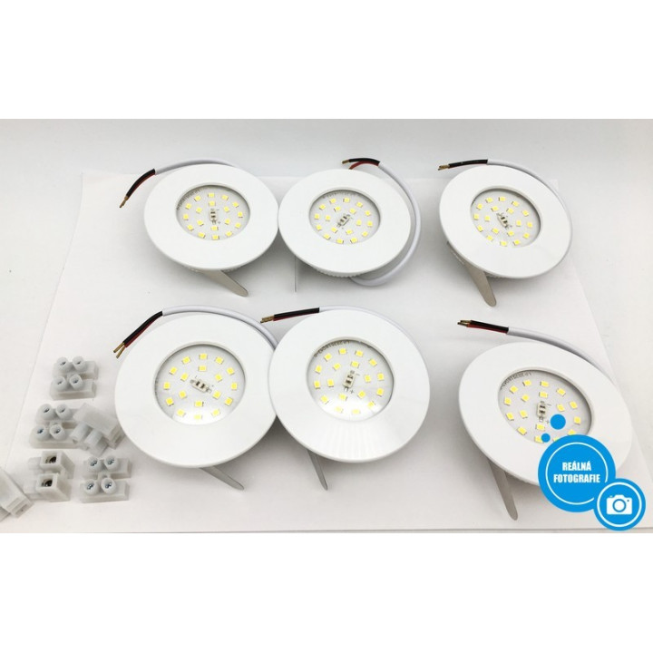 LED bodová světla HiBay, 6 x 5 W
