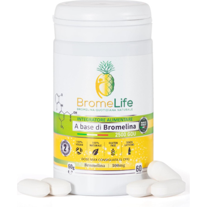 Doplněk stravy BromeLife A base di Bromelia, 60 tablet