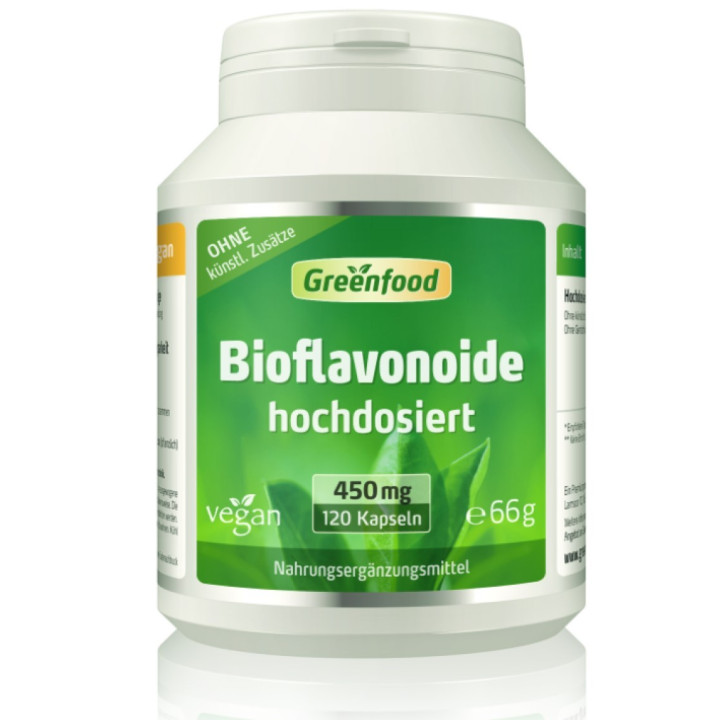 Doplněk stravy Greenfood Bioflavonoide 450mg, 120 kapslí