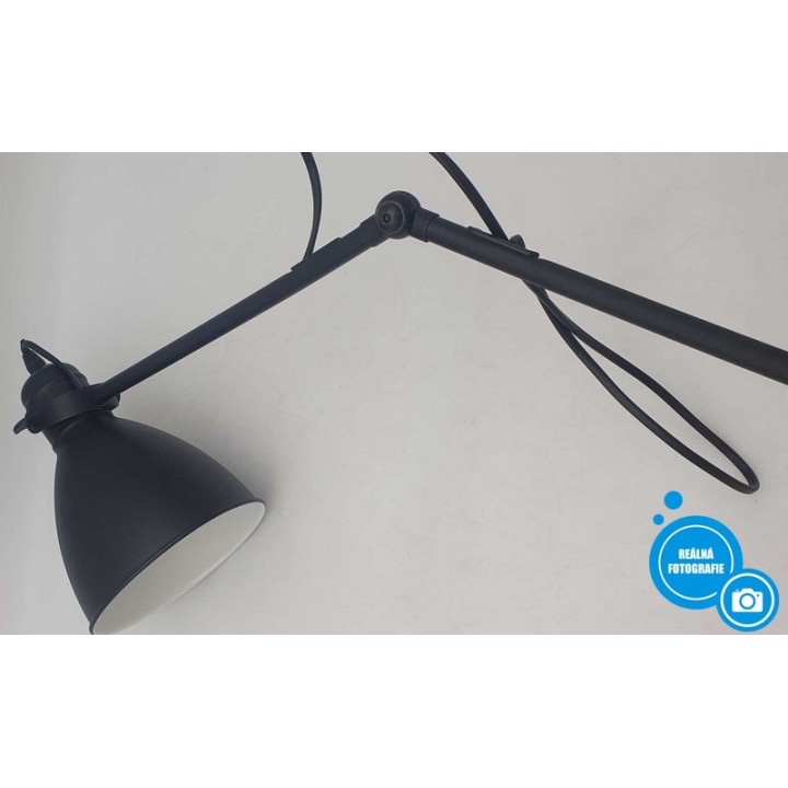 Stojací lampa Priddy Eglo 49471, 40W, černá