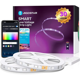 LED pásky s dálkovým ovládáním Aigostar, 2x 7,5m, 48W