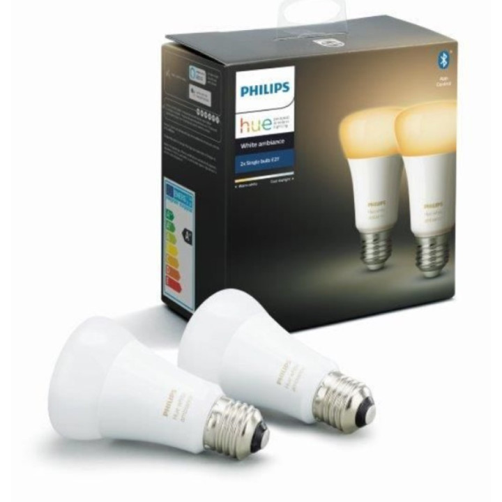 LED Bluetooth žárovky Philips 9290018216, 9 W, E27, 2 ks