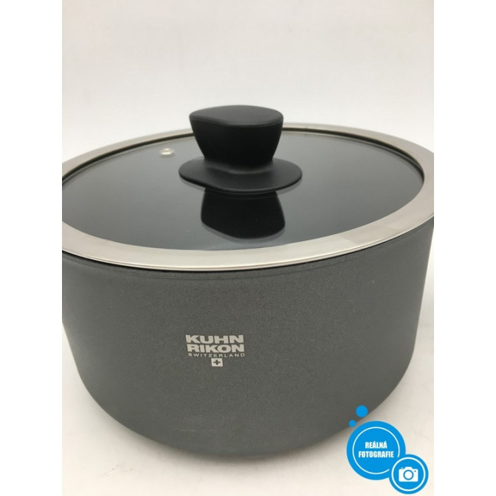 Hrnec s rukojetí Kuhn Rikon New Life, 18cm, 2l, černá