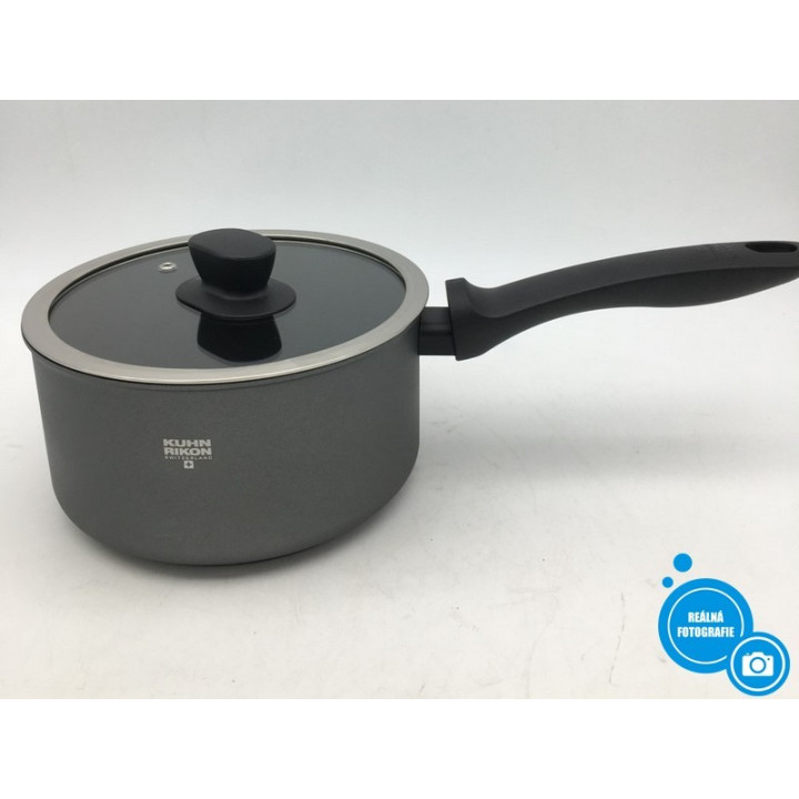 Hrnec s rukojetí Kuhn Rikon New Life, 18cm, 2l, černá