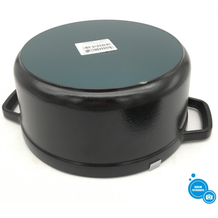 Kulatý litinový hrnec s poklicí Staub 1102425, 3,7l, 24cm, černá