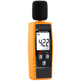 Zvukoměr s LCD displejem XinJiaYi ML:2902119, 49x33x159mm, oranžová/černá