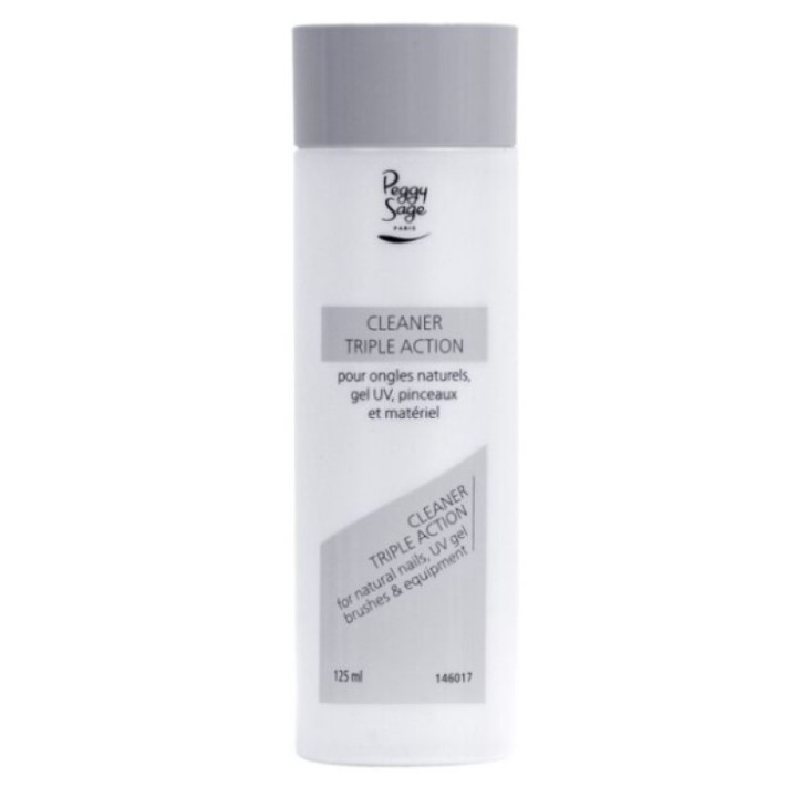 Čistič roztok na nehty a nástroje Peggy Sage Paris Clear Triple Action, 125 ml